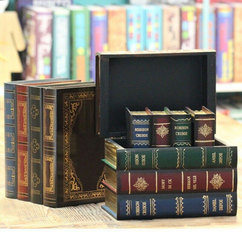 Faux Book Wedding Card Box