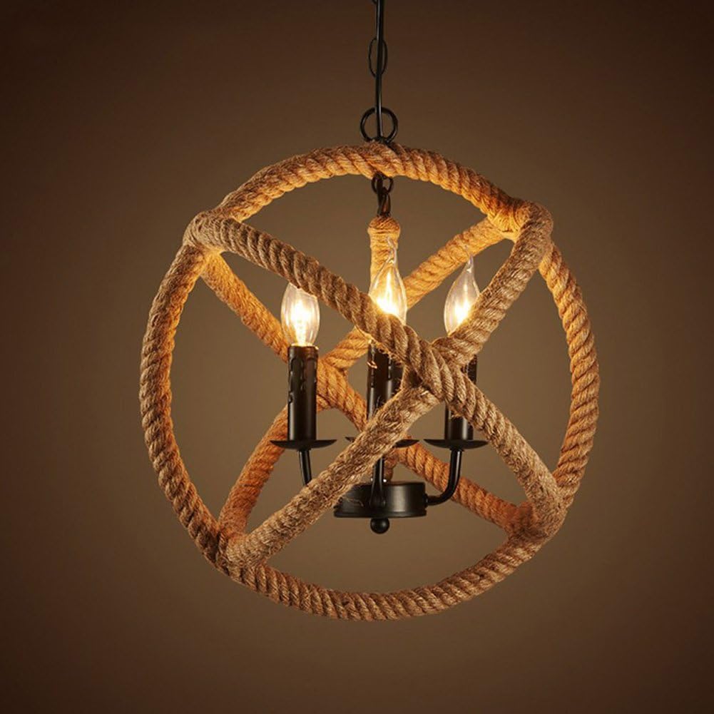 Hula Hoop Chandelier