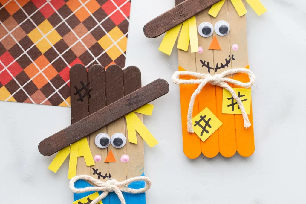 Popsicle Stick Scarecrow