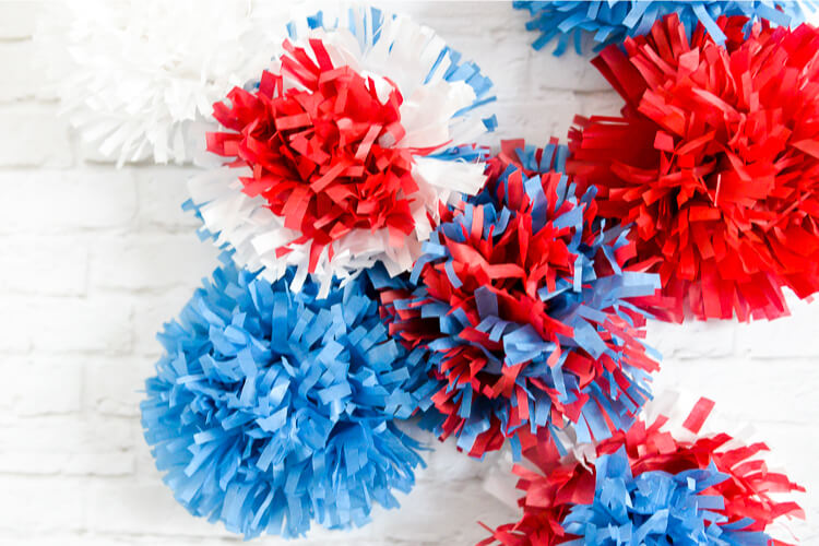 Tissue Paper Firework Art