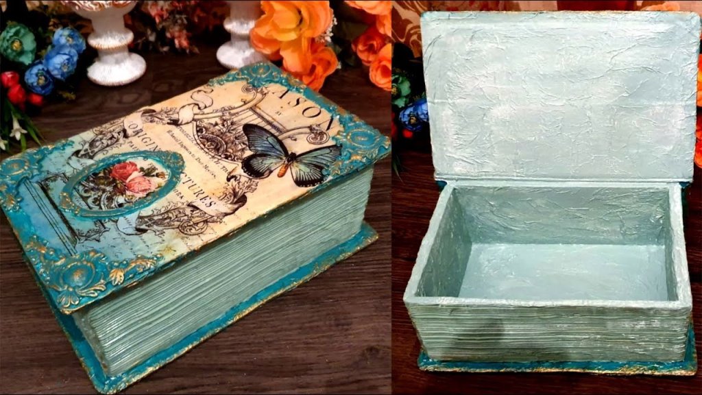 Vintage Wedding Card Box