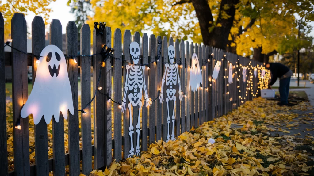 Halloween Fence Maintenance and Reuse for Next Year