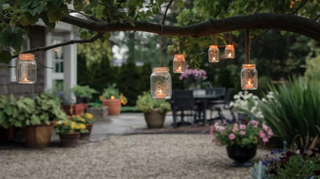 Mason Jar Light Display