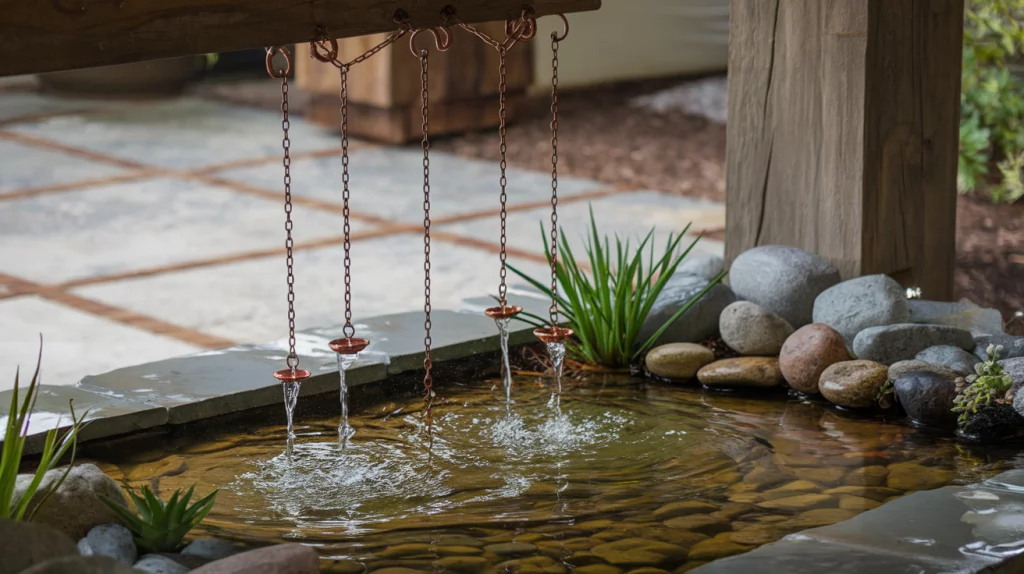 Rain Chain Water Feature