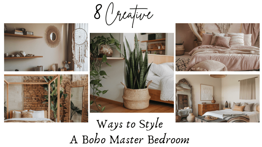 boho master bedroom