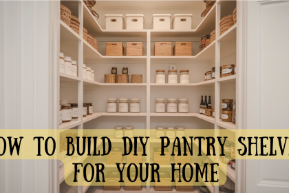 diy pantry shelves