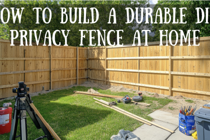 diy privacy fence