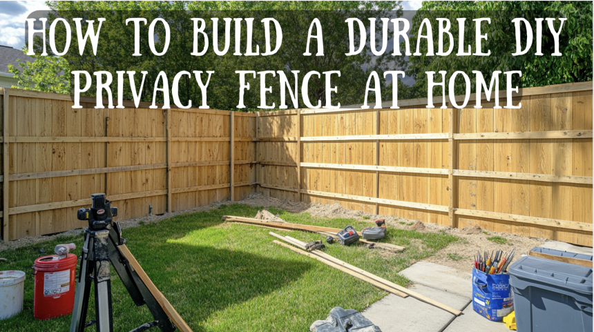 diy privacy fence