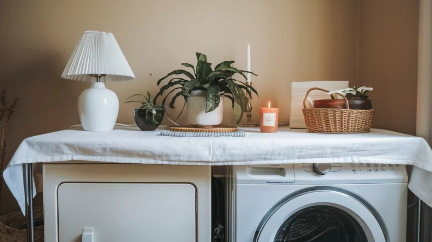 folding table over washer and dryer