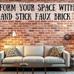 peel and stick faux brick