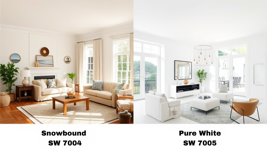 Snowbound vs. Pure White: Which White is Right?