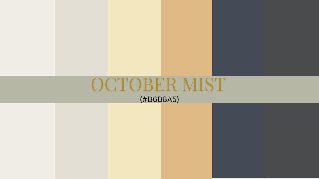 Best Color Combinations with October Mist