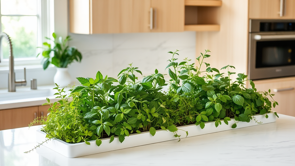 Built-in Countertop Herb Garden