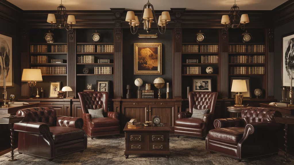 Complementing Dark Academia with Furniture and Accessories