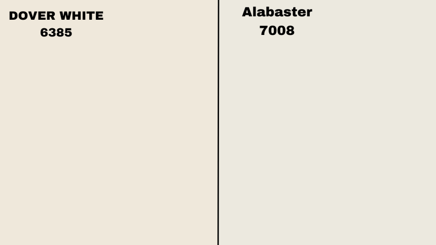 Dover White vs Alabaster