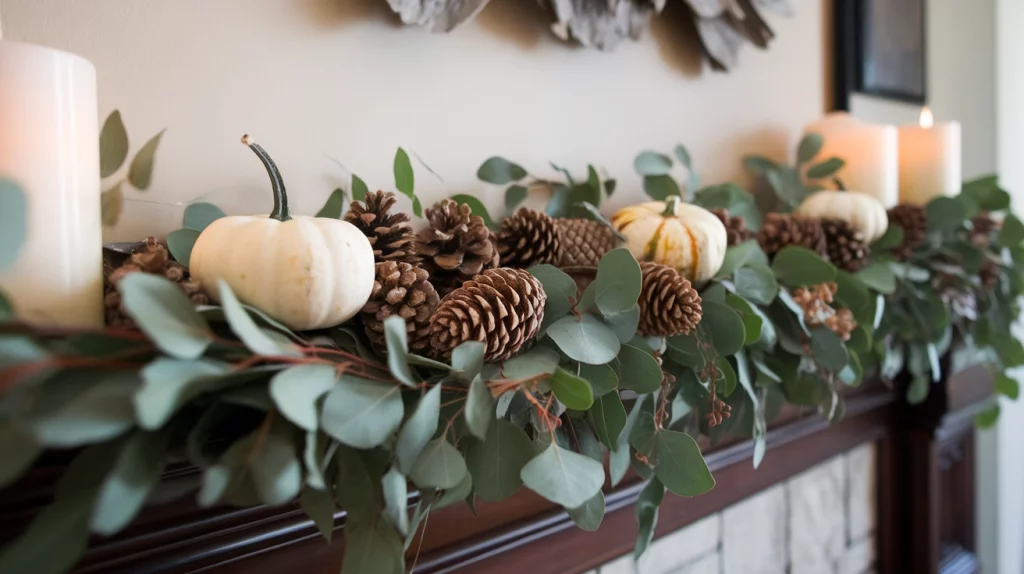 Eucalyptus and Pinecone Garland