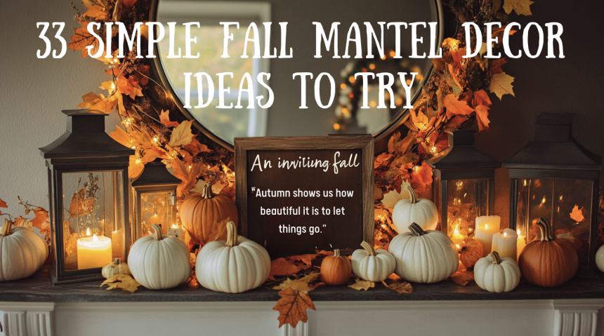 Simple Fall Mantel Decor Ideas To Try