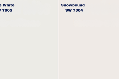 sherwin williams snowbound vs pure white